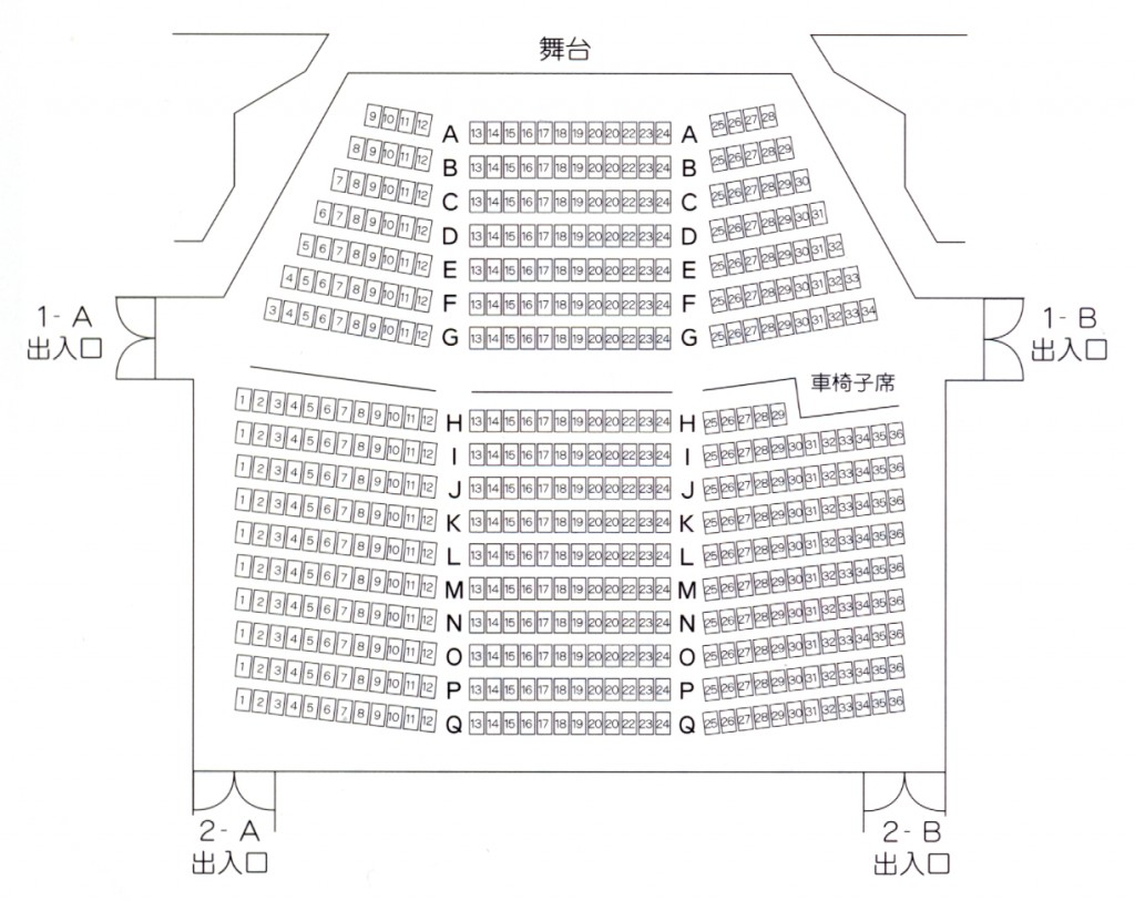 ホール座席図