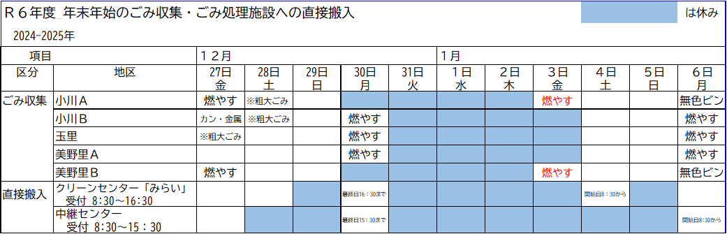 一部修正_R6年末年始対応日程