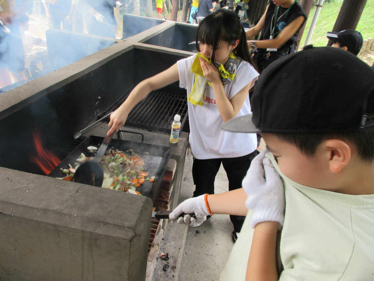 焼きそばづくり