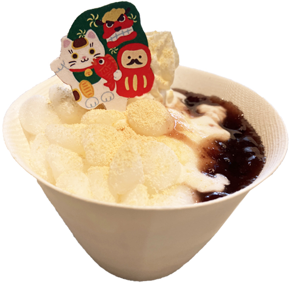 あんこもちのみるくアイス写真