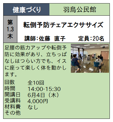 チェアエクササイズ チェアエクササイズ