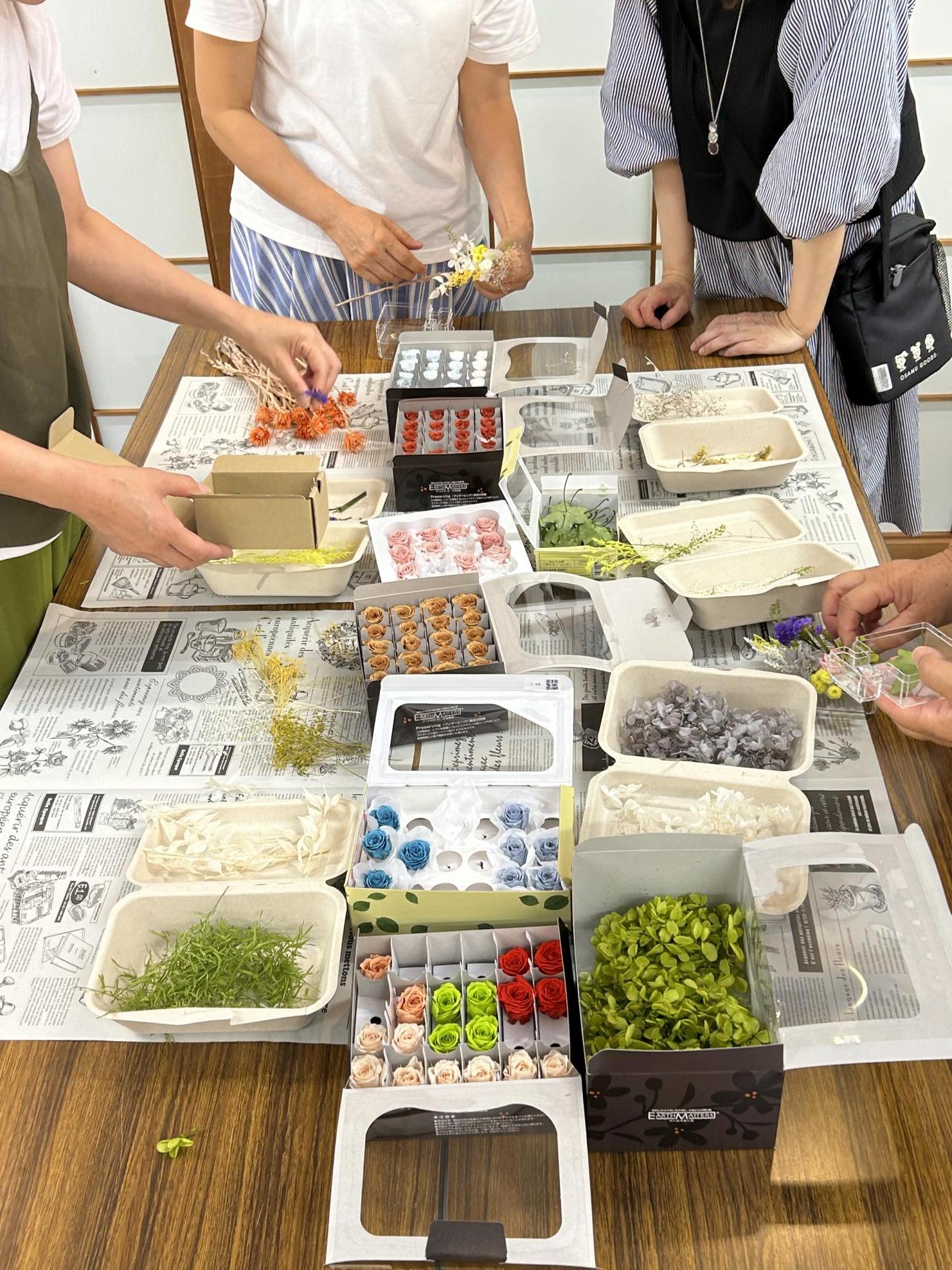 プリザーブドフラワー作品例2 プリザーブドフラワー作品例2