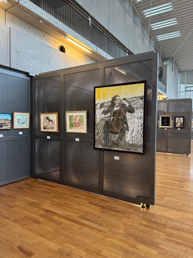 陽だまり横丁inみの～れ　vol.232　いしおか9絵画展　『彩り、萌ゆる。』