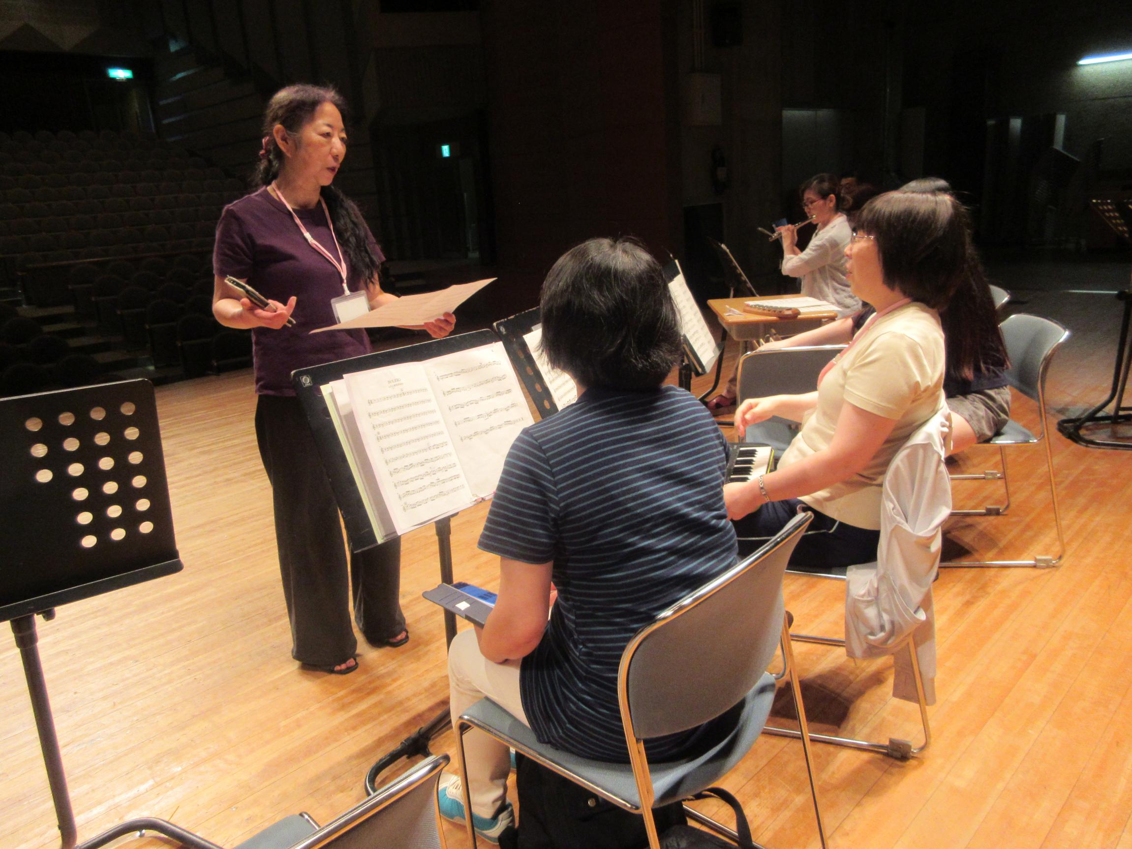 ワークショップ指導の様子